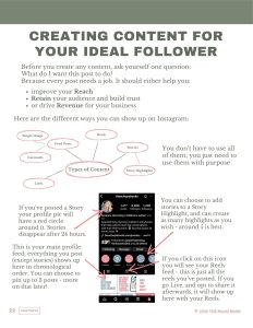 a page from Turn your Content into Customers a guide by TCB Social Media