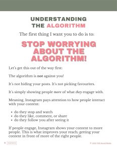 Page from How to Turn Content into Customers a guide by TCB Social Media
